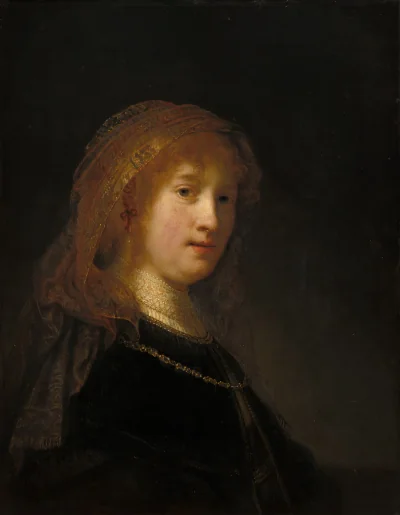Saskia van Uylenburgh, l'Épouse de l'Artiste — Rembrandt van Rijn (1634) — oil on panel, National Gallery of Art, Washington