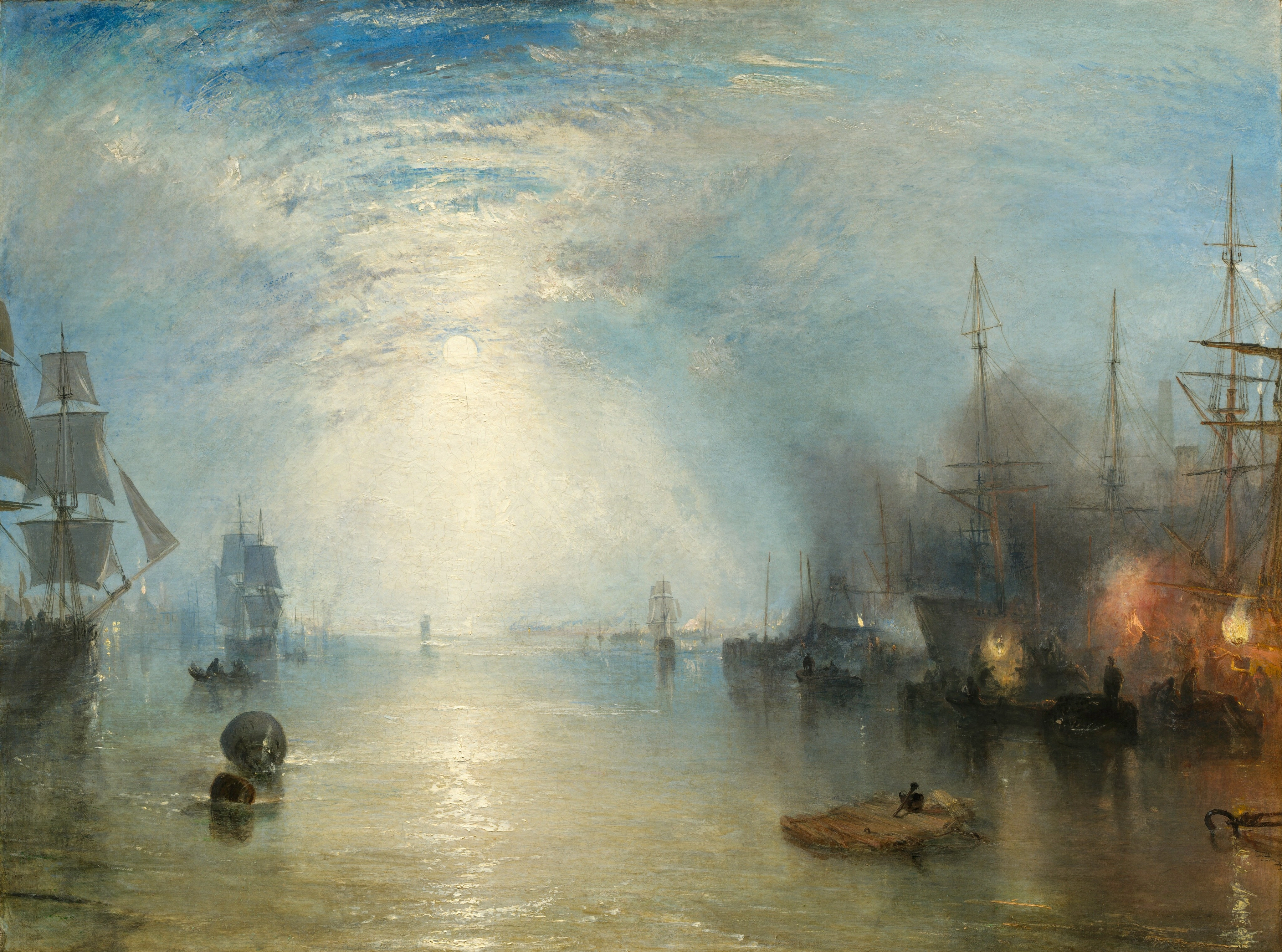 Les Mariniers chargeant du charbon au clair de lune