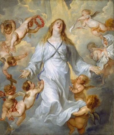 La Vierge intercesseuse — Sir Anthony van Dyck (1628) — oil on canvas, National Gallery of Art, Washington