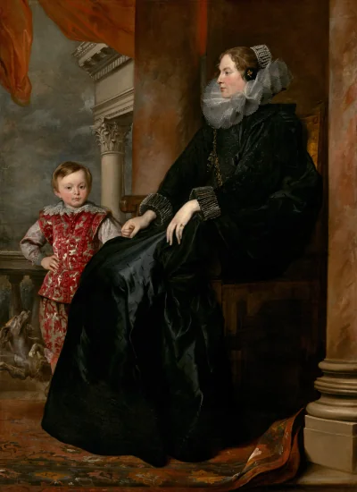 Une noble génoise et son fils — Sir Anthony van Dyck (1626) — oil on canvas, National Gallery of Art, Washington
