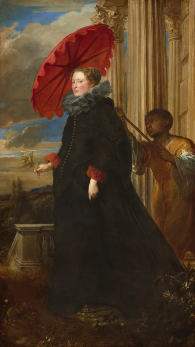 Marchesa Elena Grimaldi Cattaneo — Sir Anthony van Dyck (1623) — oil on canvas, National Gallery of Art, Washington