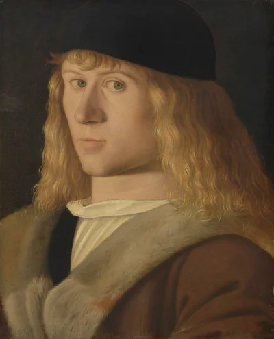 Portrait d'un jeune homme — Venetian 16th Century (1505) — oil on panel, National Gallery of Art, Washington