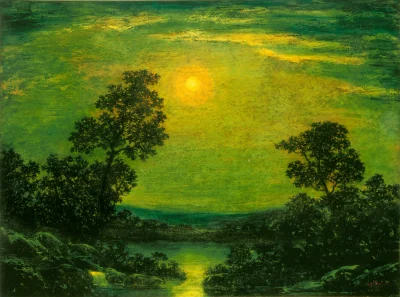 Moonlight — Imitator of Ralph Albert Blakelock (1900) — oil on canvas, National Gallery of Art, Washington
