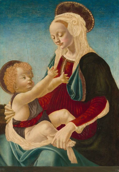 La Vierge à l'Enfant — Andrea del Verrocchio (1470) — tempera on poplar panel, National Gallery of Art, Washington