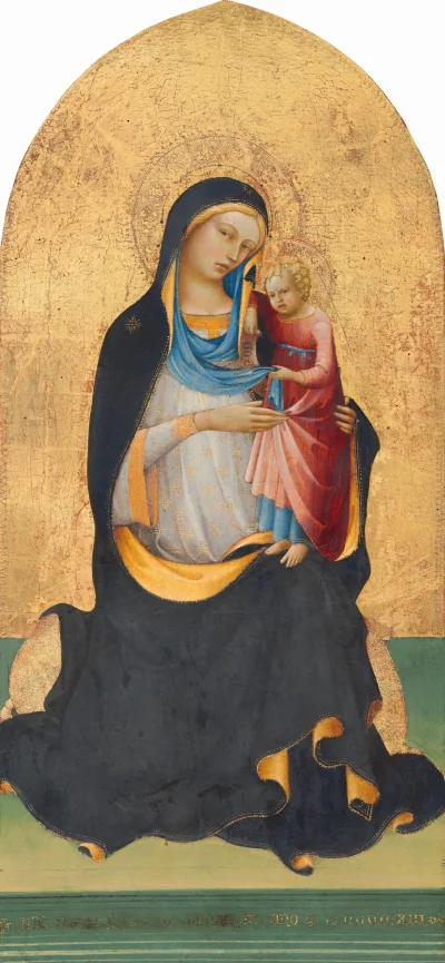 La Vierge à l'Enfant — Lorenzo Monaco (1413) — tempera on panel, National Gallery of Art, Washington