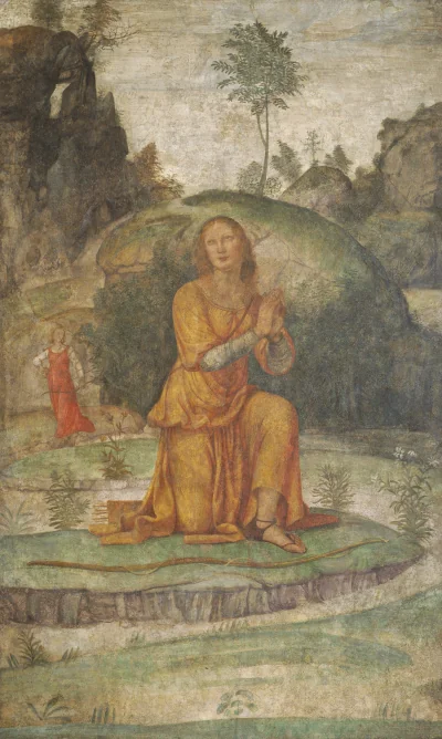La Prière de Procris à Diane — Bernardino Luini (1520) — fresco, National Gallery of Art, Washington