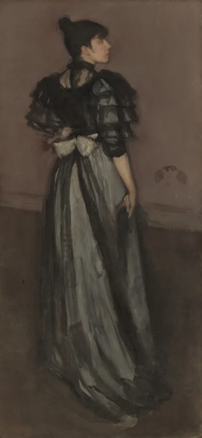 Nacre et Argent : L'Andalouse — James McNeill Whistler (1888) — oil on canvas, National Gallery of Art, Washington