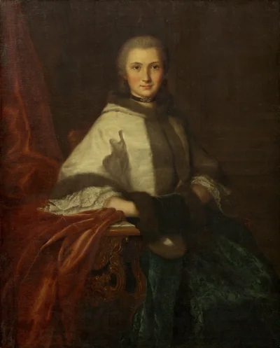 Jeune Femme au Manchon — French 18th Century (1750) — oil on canvas, National Gallery of Art, Washington