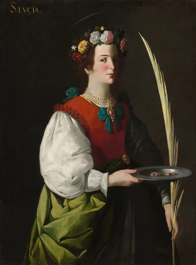 Sainte Lucie — Francisco de Zurbarán (1625) — oil on canvas, National Gallery of Art, Washington
