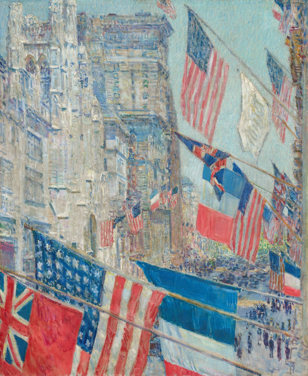 Allies Day, May 1917 — Childe Hassam (1917) — oil on canvas, National Gallery of Art, Washington