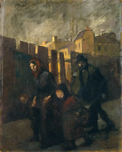 La Palissade — Jean-Louis Forain (1908) — oil on canvas, National Gallery of Art, Washington