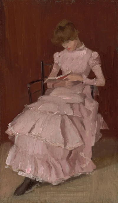 Fleur de pêcher — Beatrix Godwin Whistler (1890) — oil on wood, National Gallery of Art, Washington