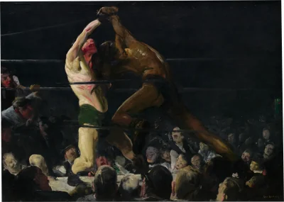 Les Deux Membres de Ce Club — George Bellows (1909) — oil on canvas, National Gallery of Art, Washington