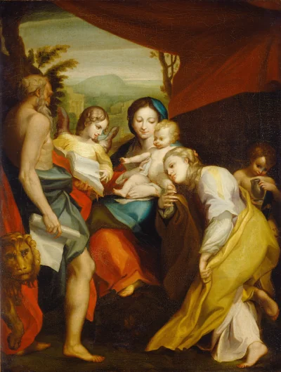 La Madone de Saint Jérôme — Matthew Pratt (1764) — oil on canvas, National Gallery of Art, Washington