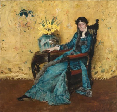 Portrait de Dora Wheeler — William Merritt Chase (1882) — oil on canvas, Cleveland Museum of Art