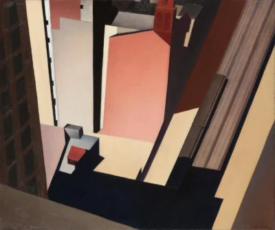 Le Métro aérien de Church Street — Charles Sheeler (1920) — oil on canvas, Cleveland Museum of Art