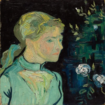 Adeline Ravoux — Vincent van Gogh (1890) — oil on fabric, Cleveland Museum of Art