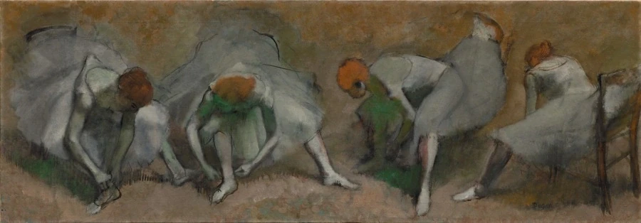 Frieze of Dancers — Edgar Degas (1890) — oil on fabric, Cleveland Museum of Art