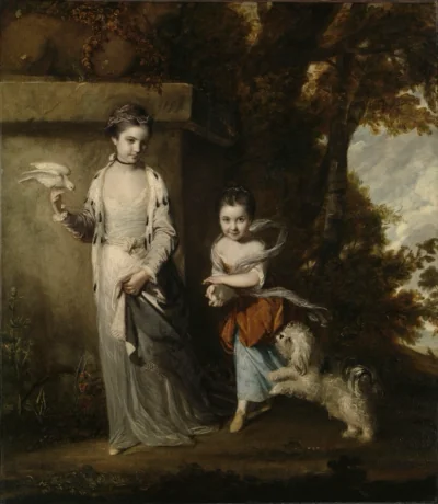 Portrait des dames Amabel et Mary Jemima Yorke — Joshua Reynolds (1756) — oil on canvas, Cleveland Museum of Art