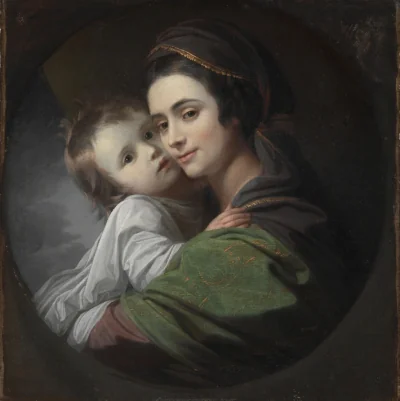 Elizabeth Shewell West et son fils Raphael — Benjamin West (1765) — oil on canvas, Cleveland Museum of Art