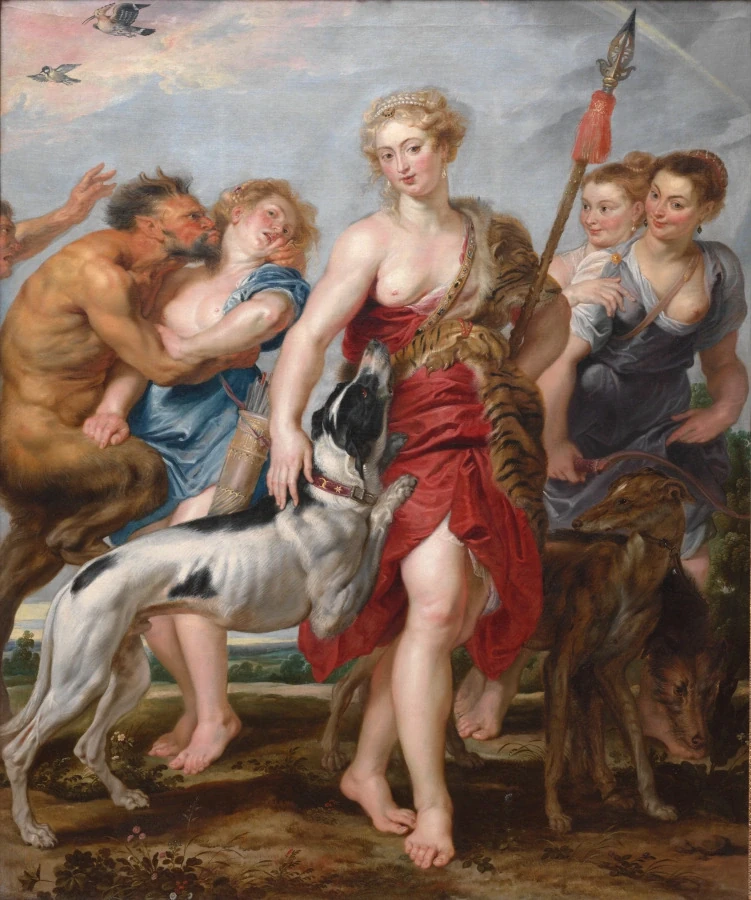 Diane et ses nymphes partant pour la chasse — Peter Paul Rubens (1610) — oil on canvas, Cleveland Museum of Art