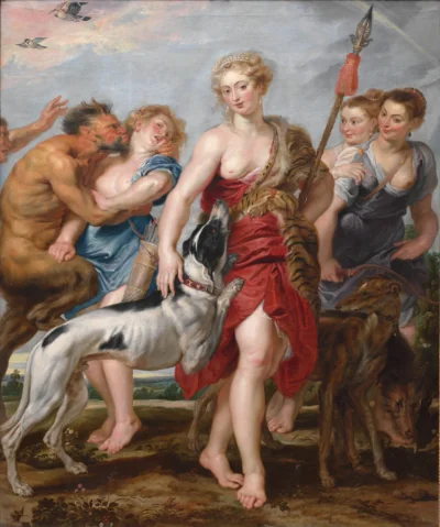 Diane et ses nymphes partant pour la chasse — Peter Paul Rubens (1610) — oil on canvas, Cleveland Museum of Art