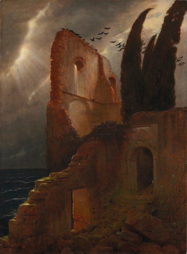 Ruine au bord de la mer