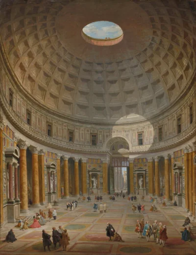 Intérieur du Panthéon, Rome — Giovanni Paolo Panini (1747) — oil on canvas, Cleveland Museum of Art