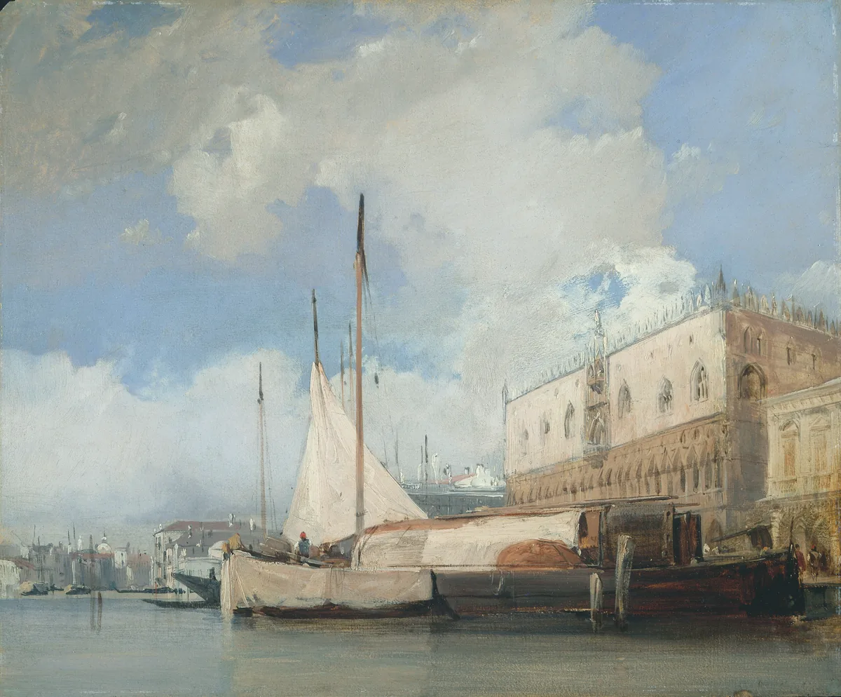 The Doge's Palace, Venice — Richard Parkes Bonington (1826) — oil on millboard, Cleveland Museum of Art