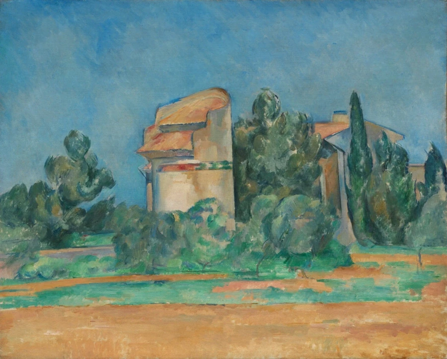 La Tour aux pigeons à Bellevue — Paul Cézanne (1890) — oil on fabric, Cleveland Museum of Art