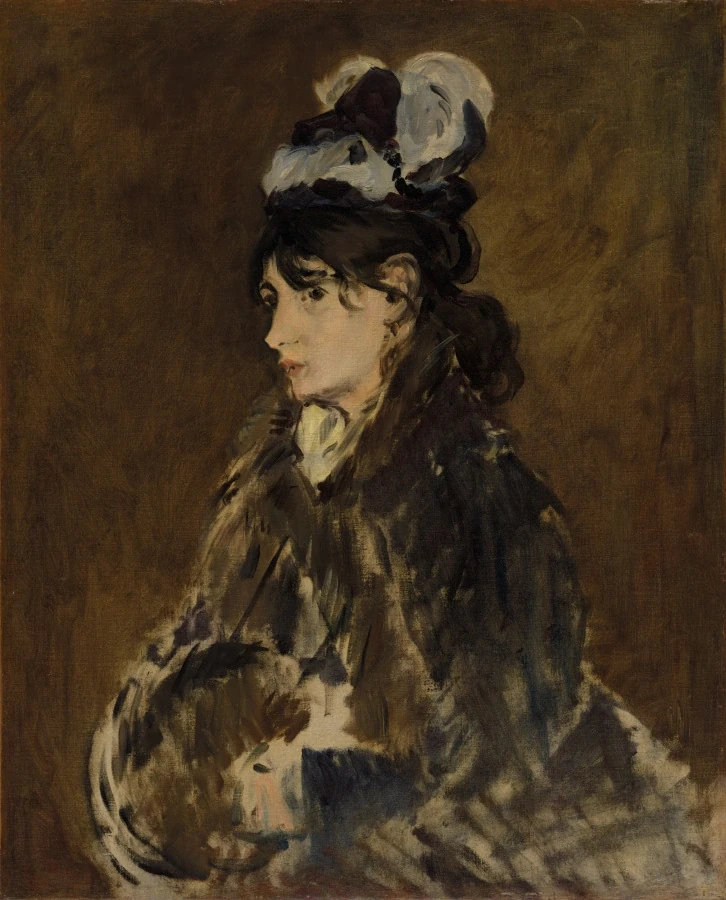 Berthe Morisot avec un manchon — Édouard Manet (1871) — oil on canvas, Cleveland Museum of Art