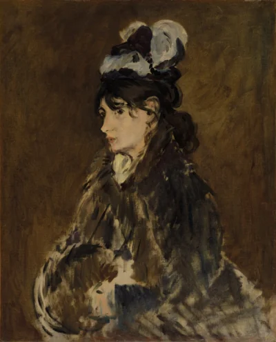 Berthe Morisot avec un manchon — Édouard Manet (1871) — oil on canvas, Cleveland Museum of Art