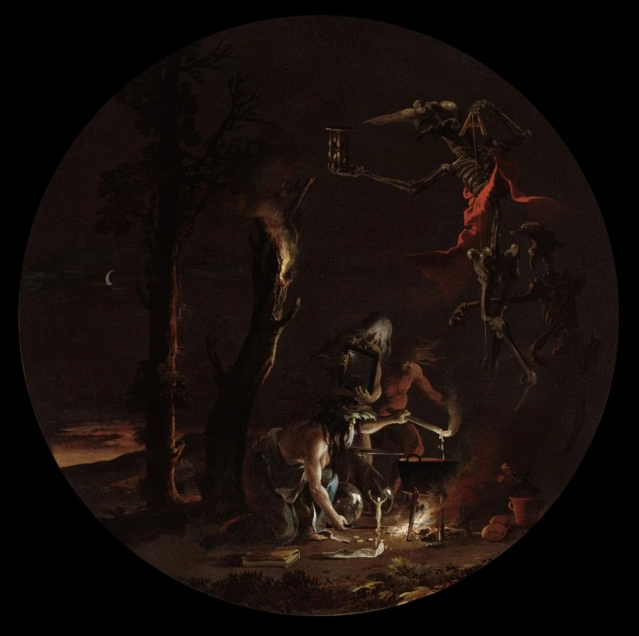 Scènes de sorcellerie : Soir — Salvator Rosa (1640) — oil on canvas, Cleveland Museum of Art