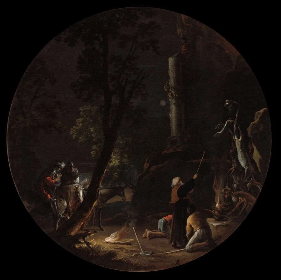 Scènes de sorcellerie : Nuit — Salvator Rosa (1640) — oil on canvas, Cleveland Museum of Art