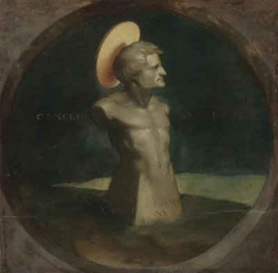 Terminus, l'emblème d'Érasme — Hans Holbein the Younger (1527) — oil on wood, Cleveland Museum of Art