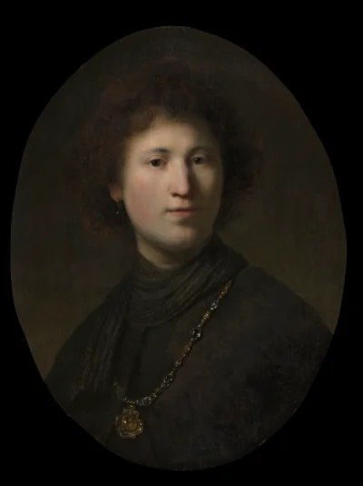 Un jeune homme avec une chaîne — Rembrandt van Rijn (1625) — oil on wood, Cleveland Museum of Art