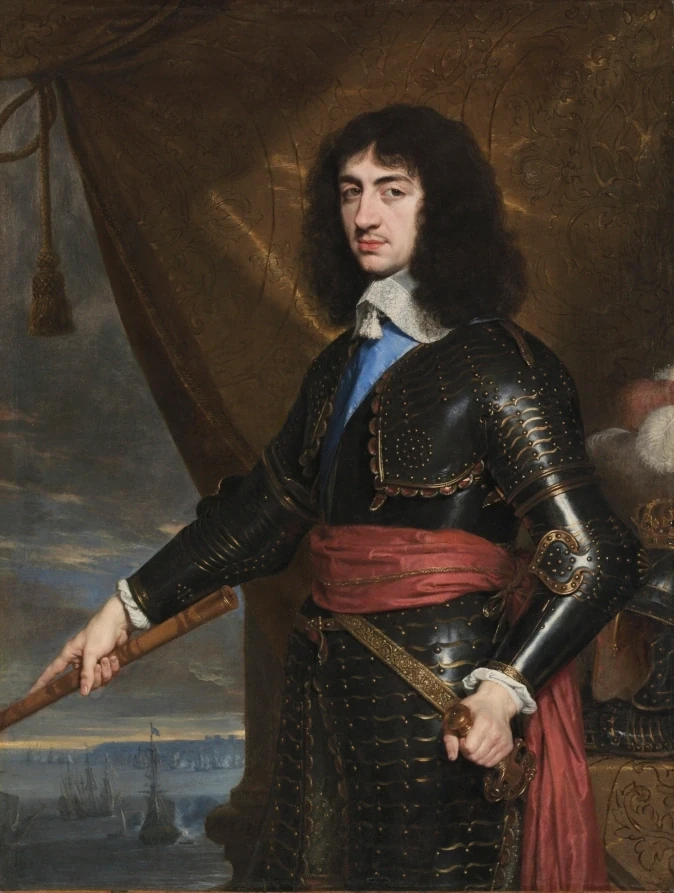 Portrait du roi Charles II d'Angleterre — Philippe de Champaigne (1653) — oil on canvas, Cleveland Museum of Art