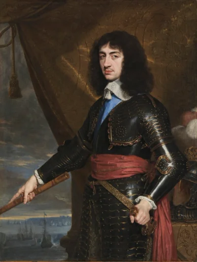 Portrait du roi Charles II d'Angleterre — Philippe de Champaigne (1653) — oil on canvas, Cleveland Museum of Art