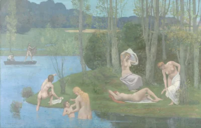 Summer — Pierre Puvis de Chavannes (1891) — oil on fabric, Cleveland Museum of Art