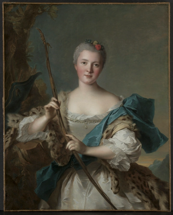 Portrait d'une femme en Diane