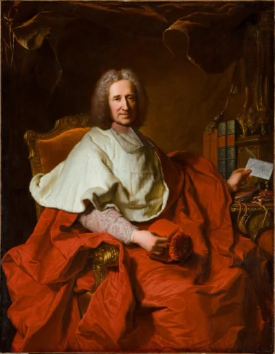 Portrait du cardinal Guillaume Dubois — Hyacinthe Rigaud (1723) — oil on canvas, Cleveland Museum of Art