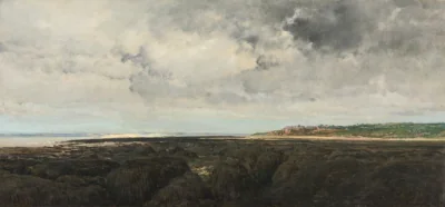 Villerville vu de Le Ratier — Charles François Daubigny (1855) — oil on fabric, Cleveland Museum of Art