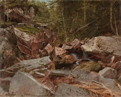Étude, North Conway, New Hampshire — David Johnson (1851) — oil on canvas, Cleveland Museum of Art