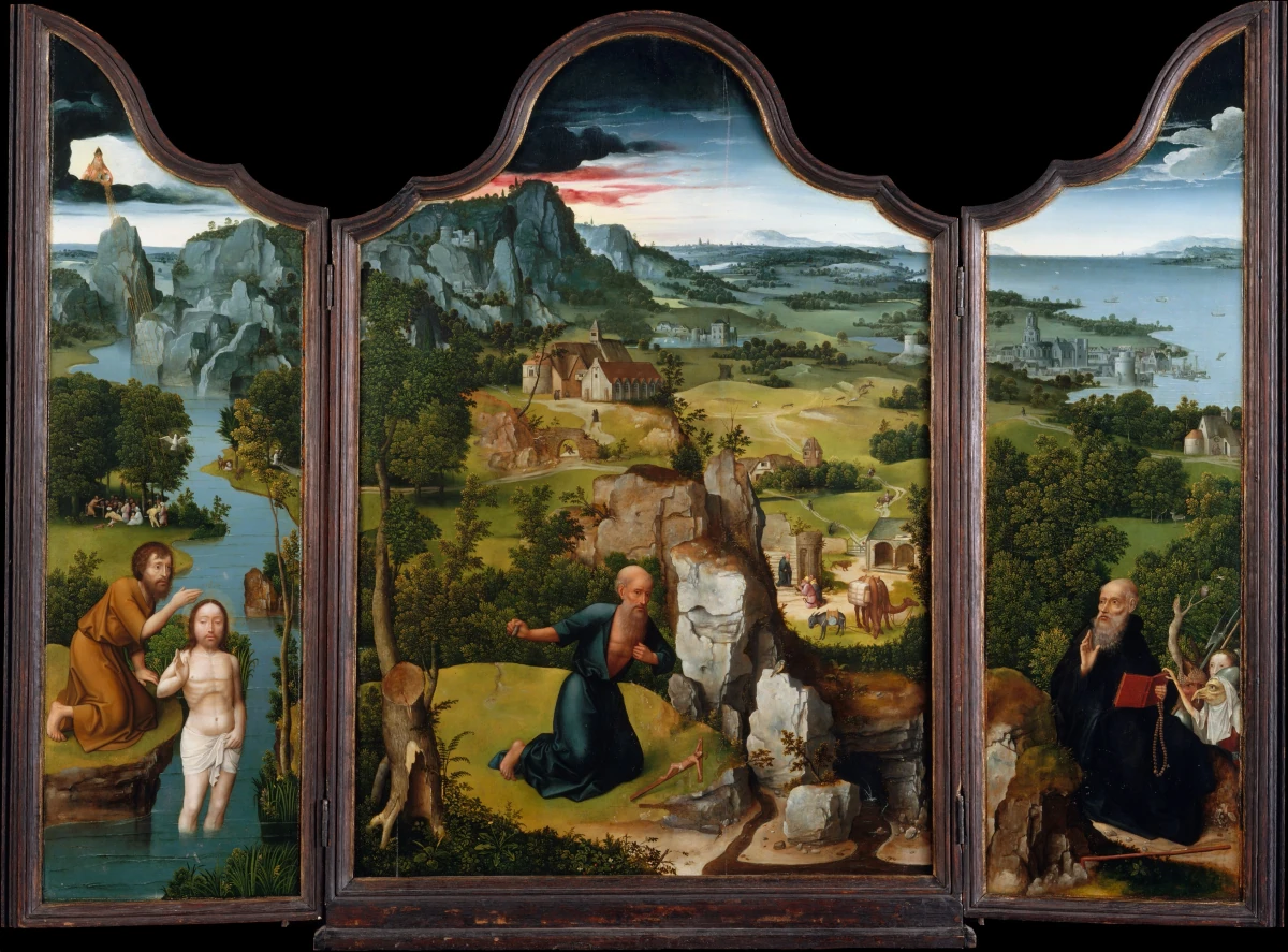 La Pénitence de saint Jérôme — Joachim Patinir (1510) — Oil on wood, Metropolitan Museum of Art, New York, NY