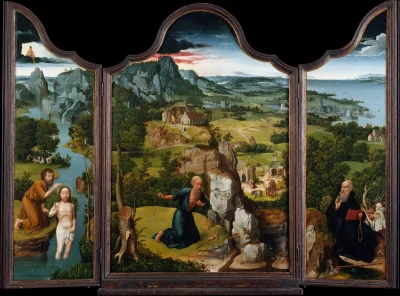 La Pénitence de saint Jérôme — Joachim Patinir (1510) — Oil on wood, Metropolitan Museum of Art, New York, NY