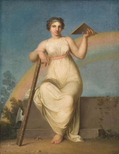 Jurisprudensen. Allegorisk figur — Nicolai Abildgaard (1800) — Olie på lærred, Statens Museum for Kunst