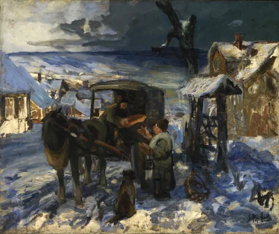 Scène de village — Hart, George Overbury "Pop" (1930) — Paintings, Smithsonian