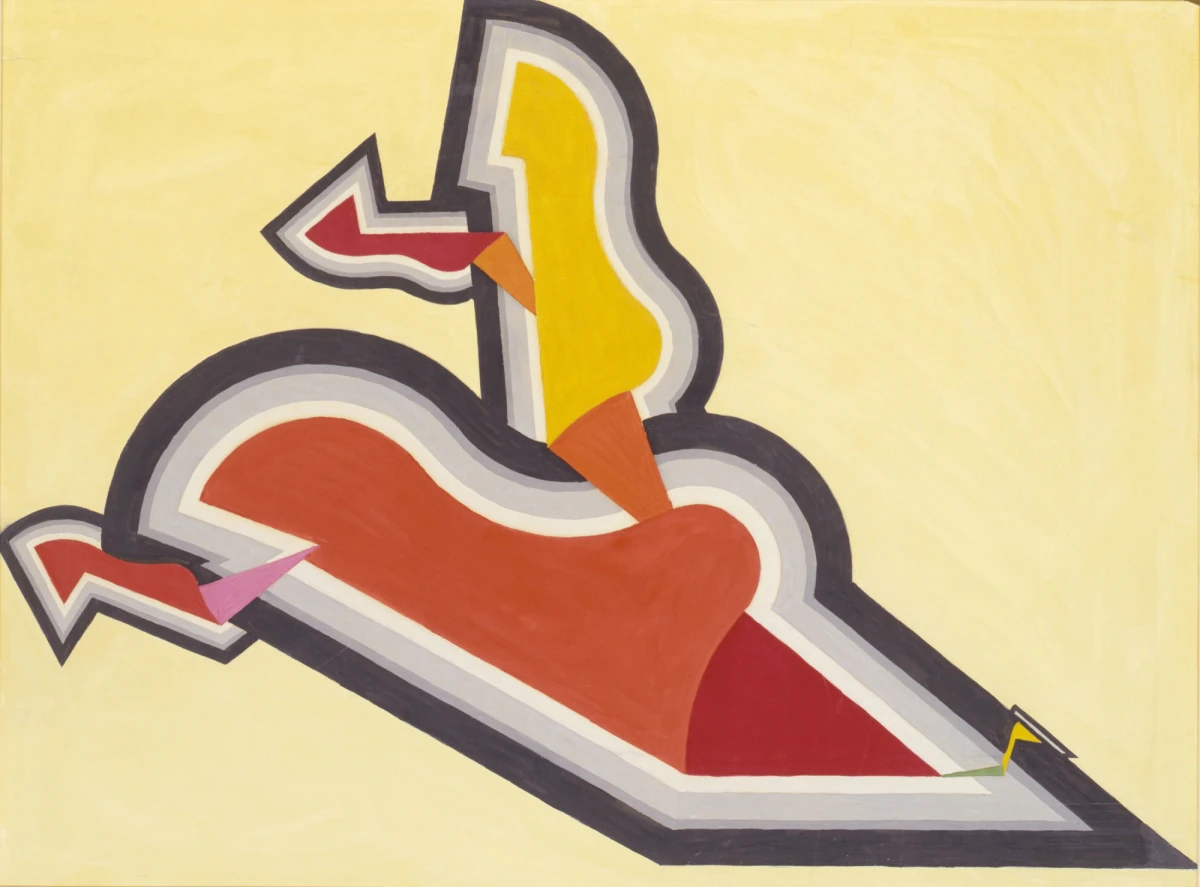 Study in Rhythm: Red and Gold — Schillinger, Joseph (1930) — Paintings, Smithsonian