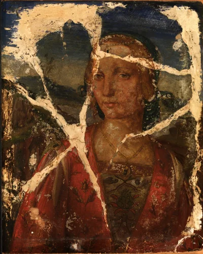 Tête de jeune femme — Ghirlandaio, Domenico (1400) — Paintings, Smithsonian