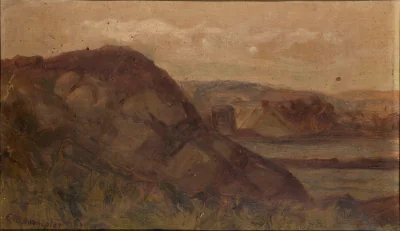 Sans titre (paysage avec rochers) — Bannister, Edward Mitchell (1890) — Paintings, Smithsonian